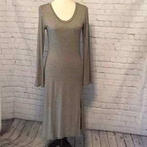 Elan Bohemian Striped Knit Dress